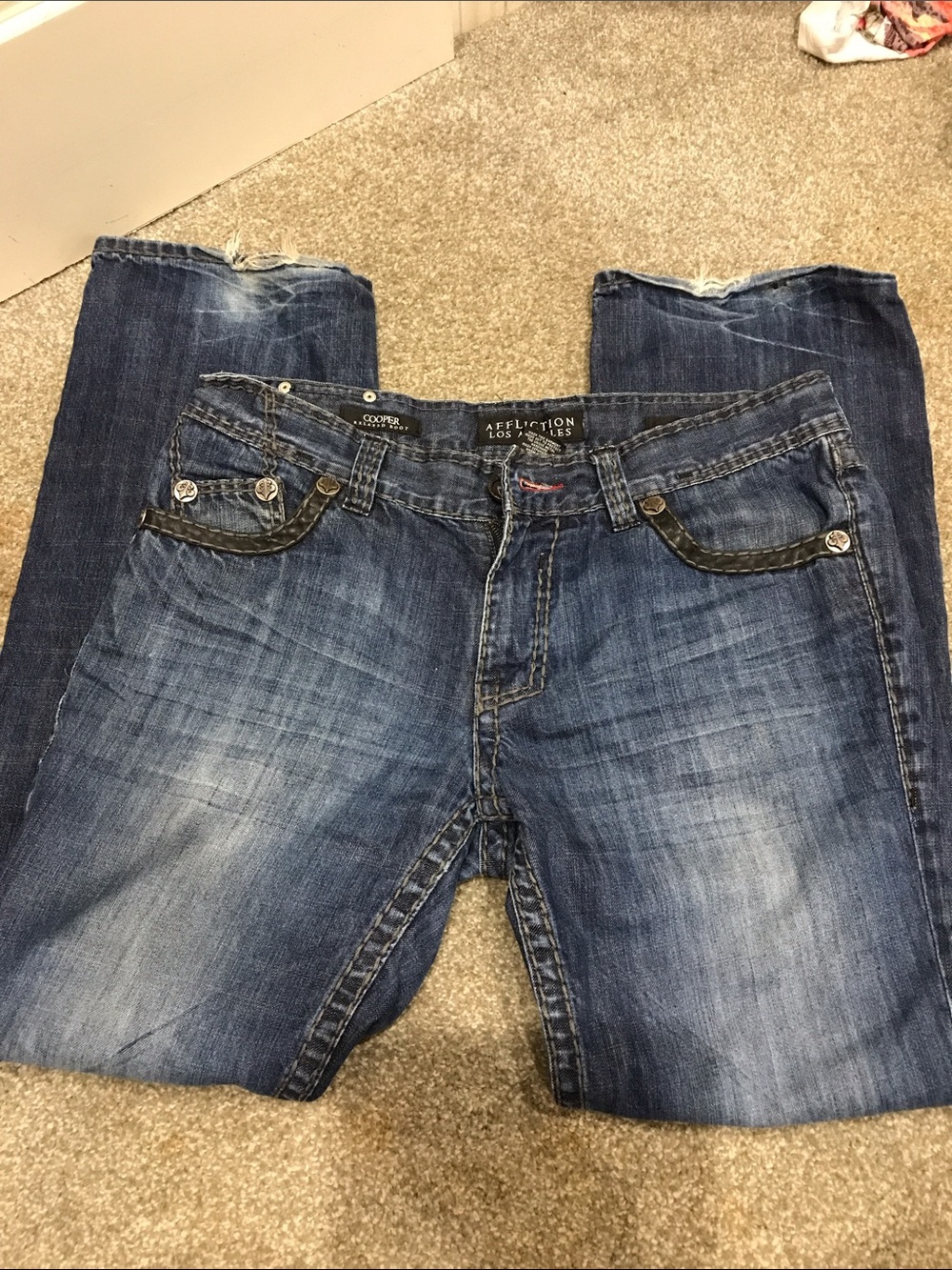 Men’s Cooper Affliction Boot Cut Jeans